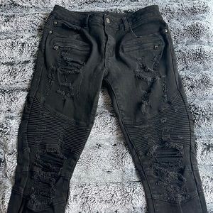 Black Ripped Jeans Men